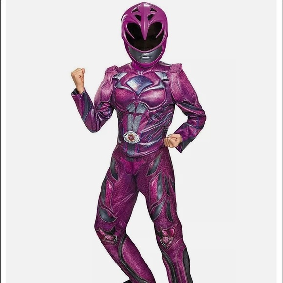 Brand new Kids Pink Ranger Costume L (10-12) 3-D detail comes with mask. - Picture 1 of 4